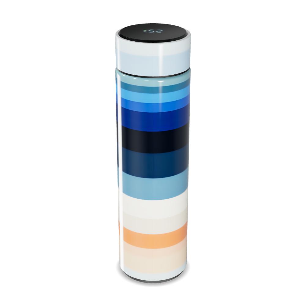 Garrafa Térmica Touch - Listras Multicoloridas