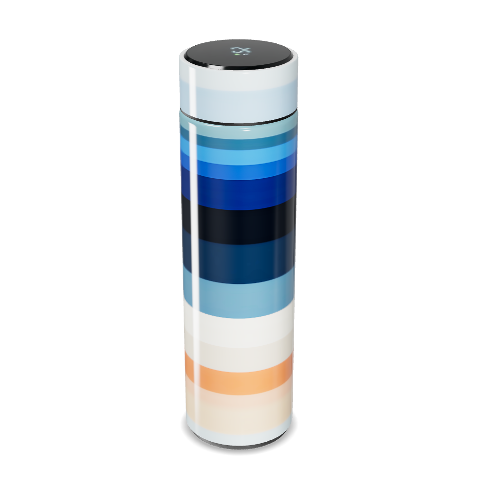 Garrafa Térmica Touch - Listras Multicoloridas