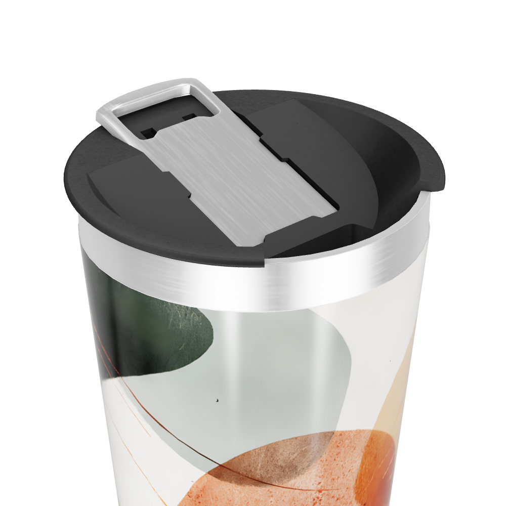 Copo Térmico - Estampa Abstrata Colorida