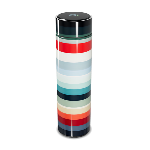 Garrafa Térmica Touch - Listras Coloridas
