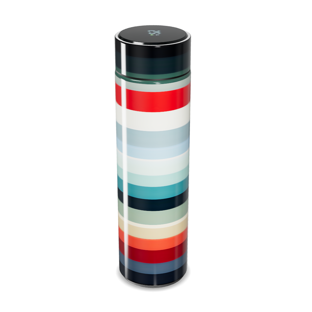 Garrafa Térmica Touch - Listras Coloridas
