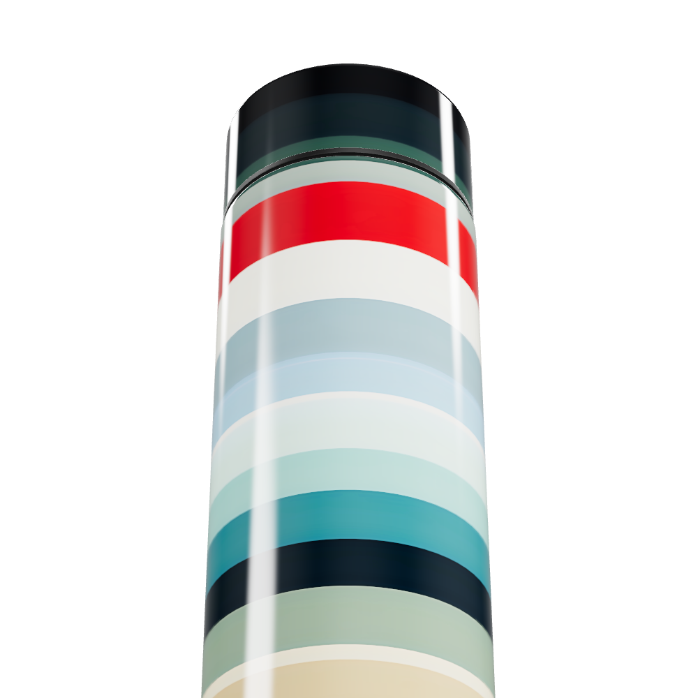 Garrafa Térmica Touch - Listras Coloridas