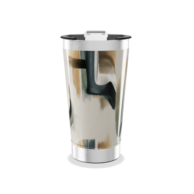 Copo Térmico - Com Estampa Abstrata
