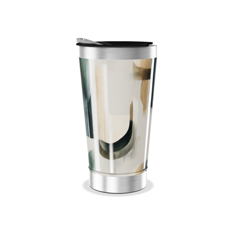 Copo Térmico - Com Estampa Abstrata