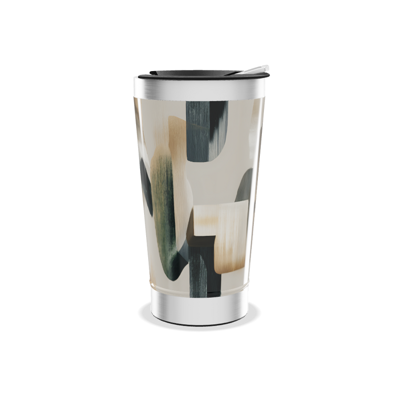 Copo Térmico - Com Estampa Abstrata