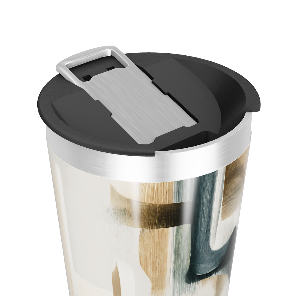 Copo Térmico - Com Estampa Abstrata