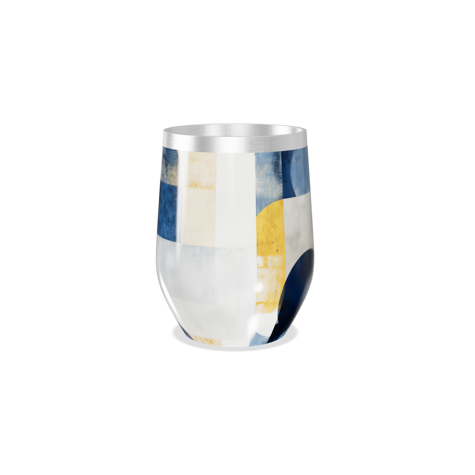 Copo Térmico Slim - Estampa Geométrica Colorida