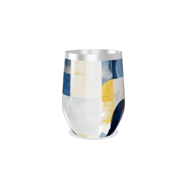 Copo Térmico Slim - Estampa Geométrica Colorida