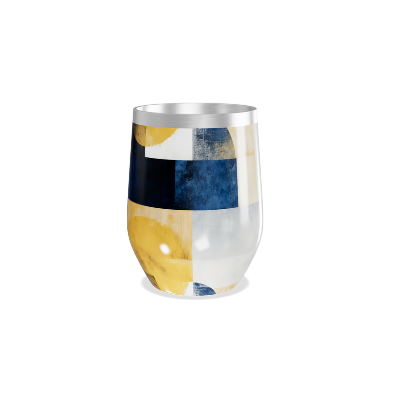 Copo Térmico Slim - Estampa Geométrica Colorida