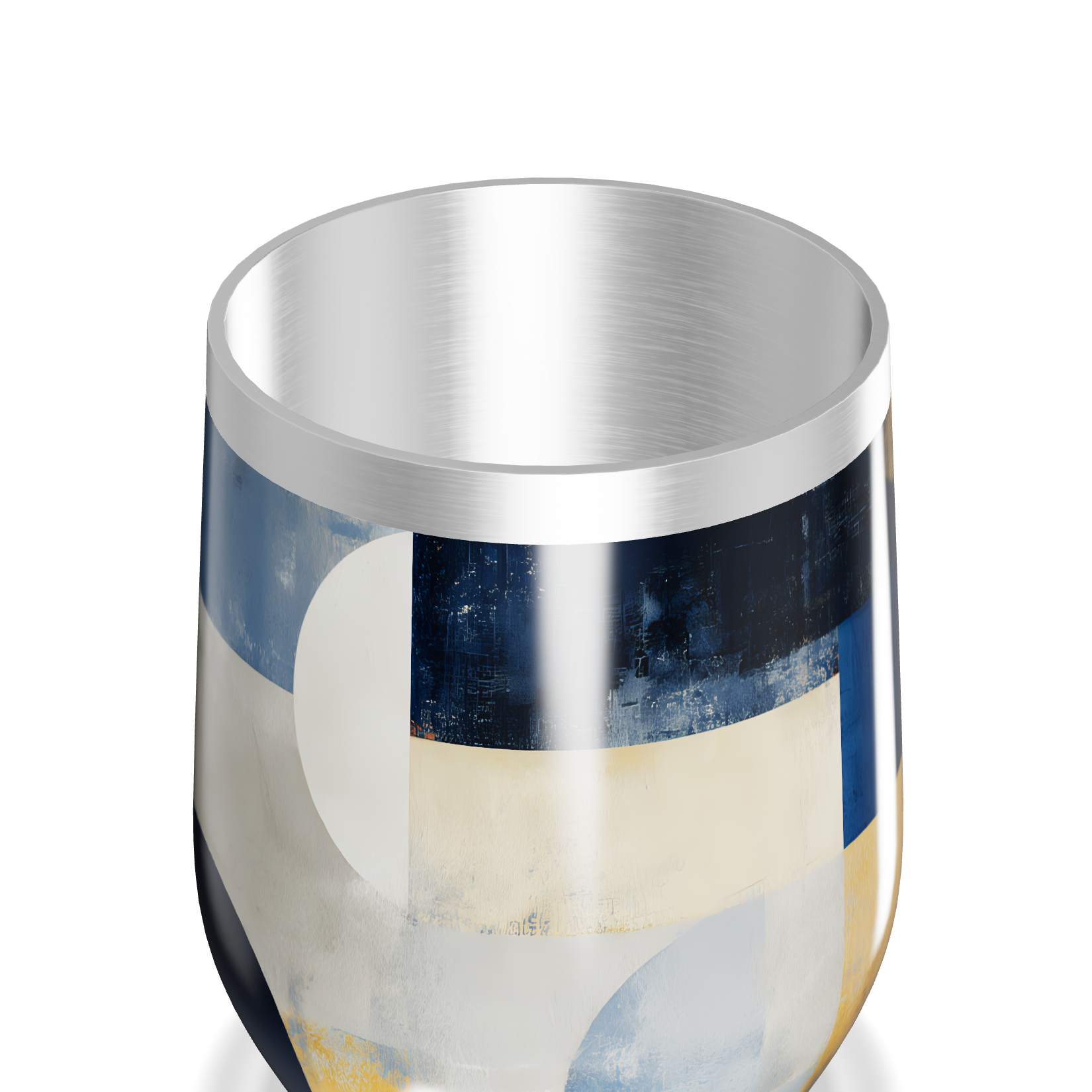 Copo Térmico Slim - Estampa Geométrica Colorida