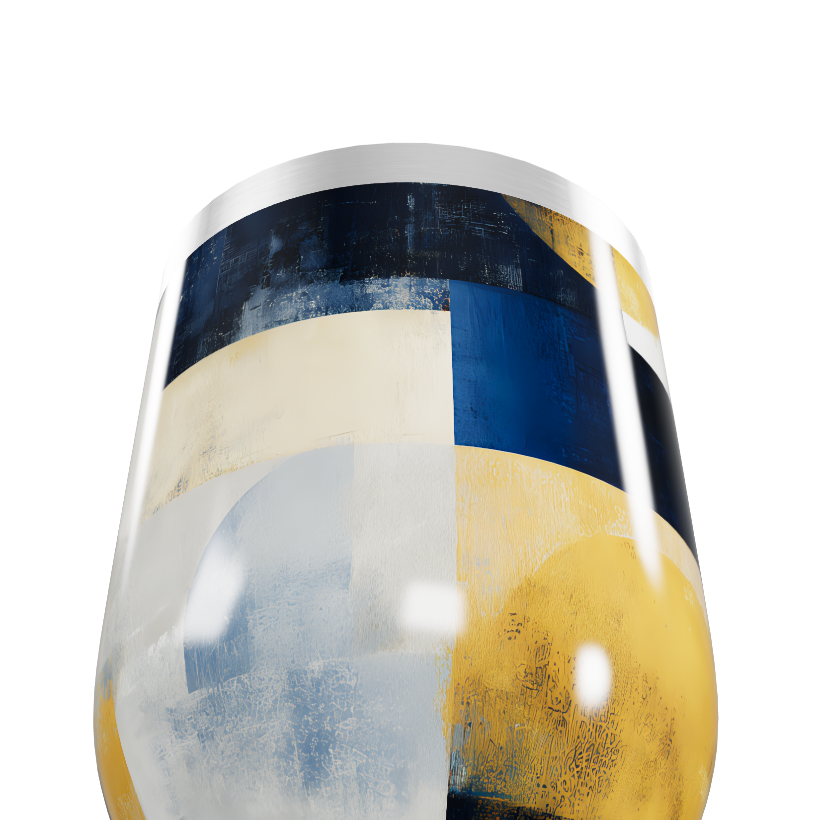 Copo Térmico Slim - Estampa Geométrica Colorida