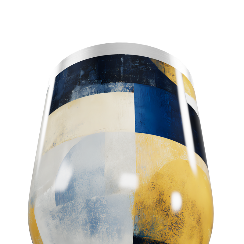 Copo Térmico Slim - Estampa Geométrica Colorida