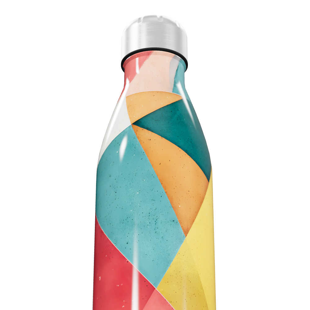 Garrafa Inox Estampada Colorida 500ml