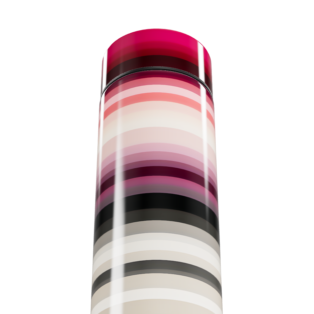 Garrafa Térmica Touch Listrada Colorida Digital