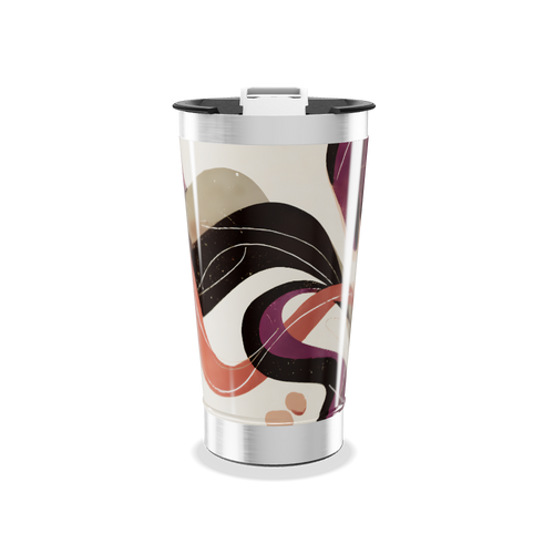 Copo Térmico - Estampa Abstrata Colorida