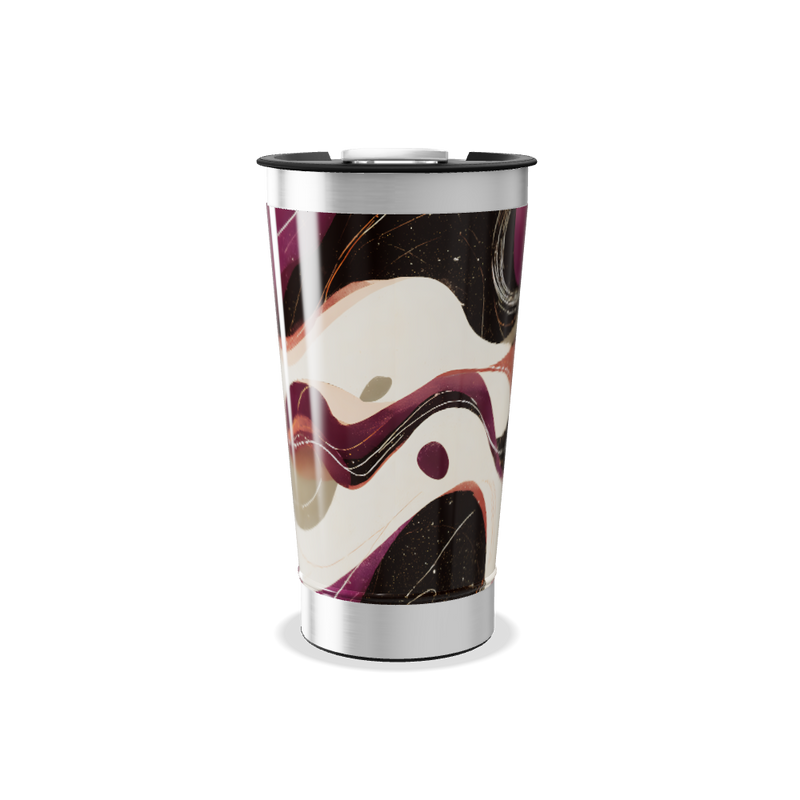 Copo Térmico - Estampa Abstrata Colorida