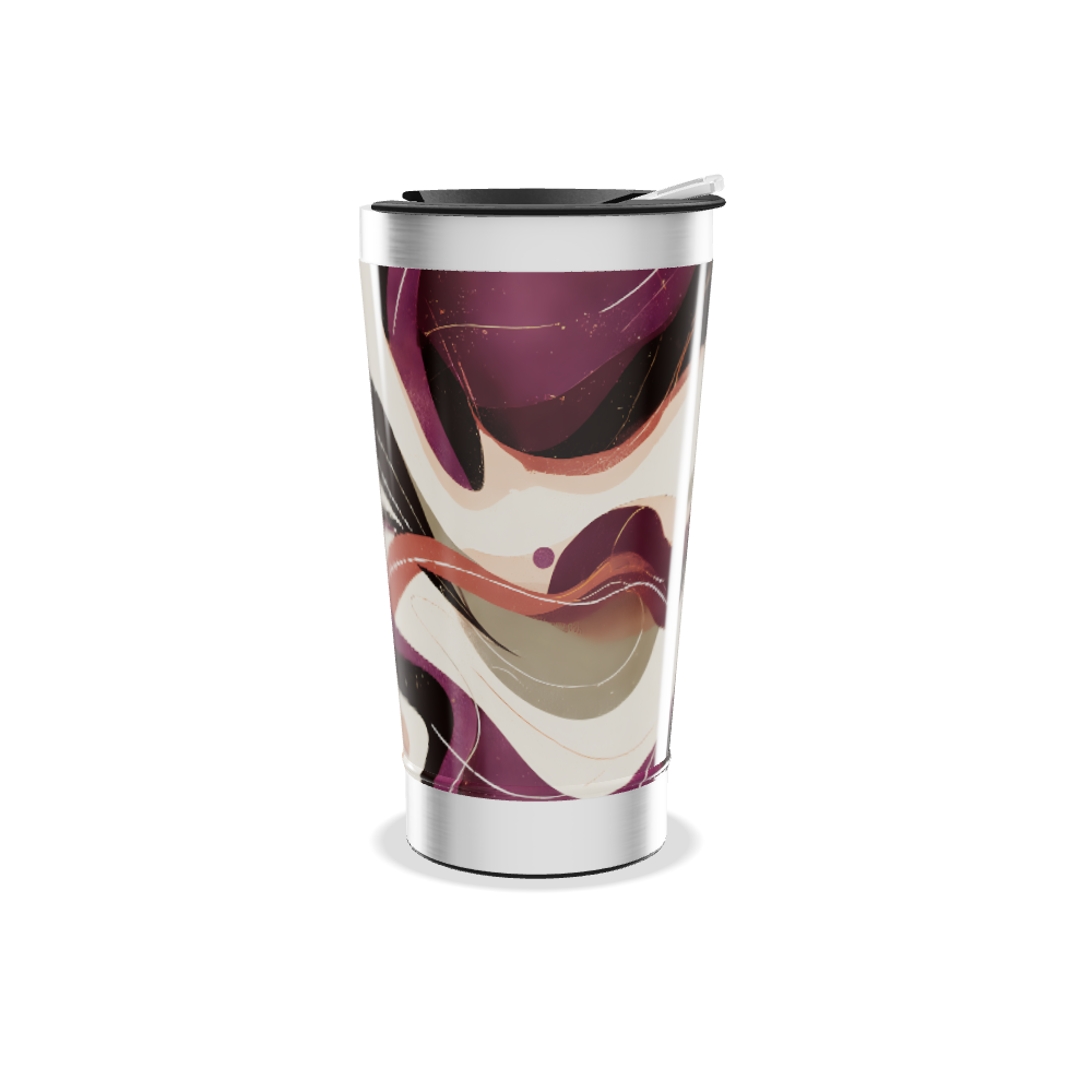 Copo Térmico - Estampa Abstrata Colorida