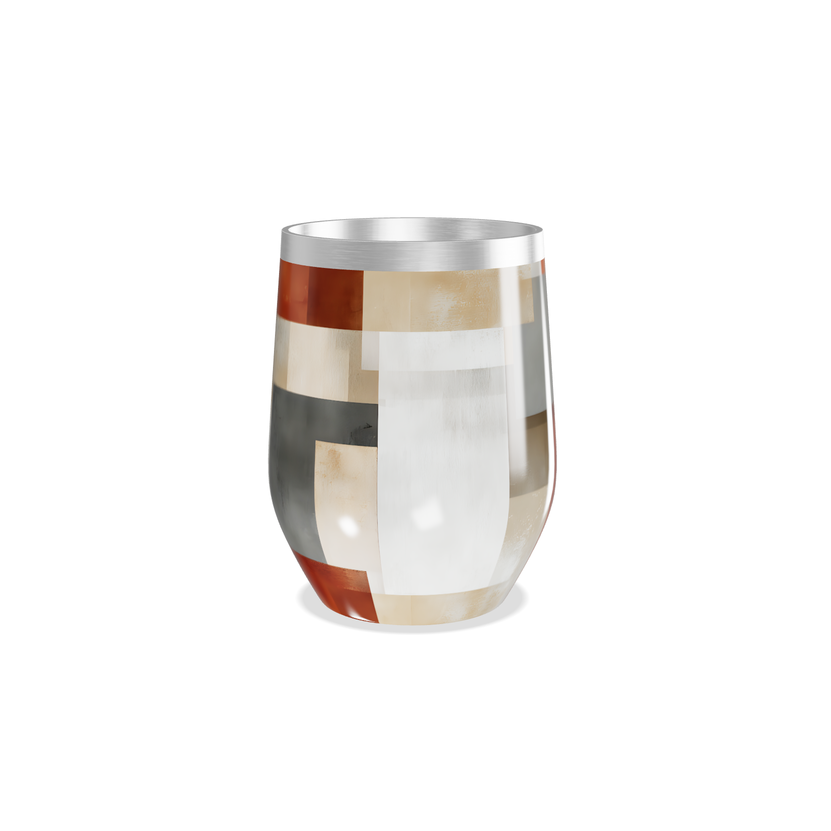 Copo Térmico Slim - Geométrico Colorido Inox