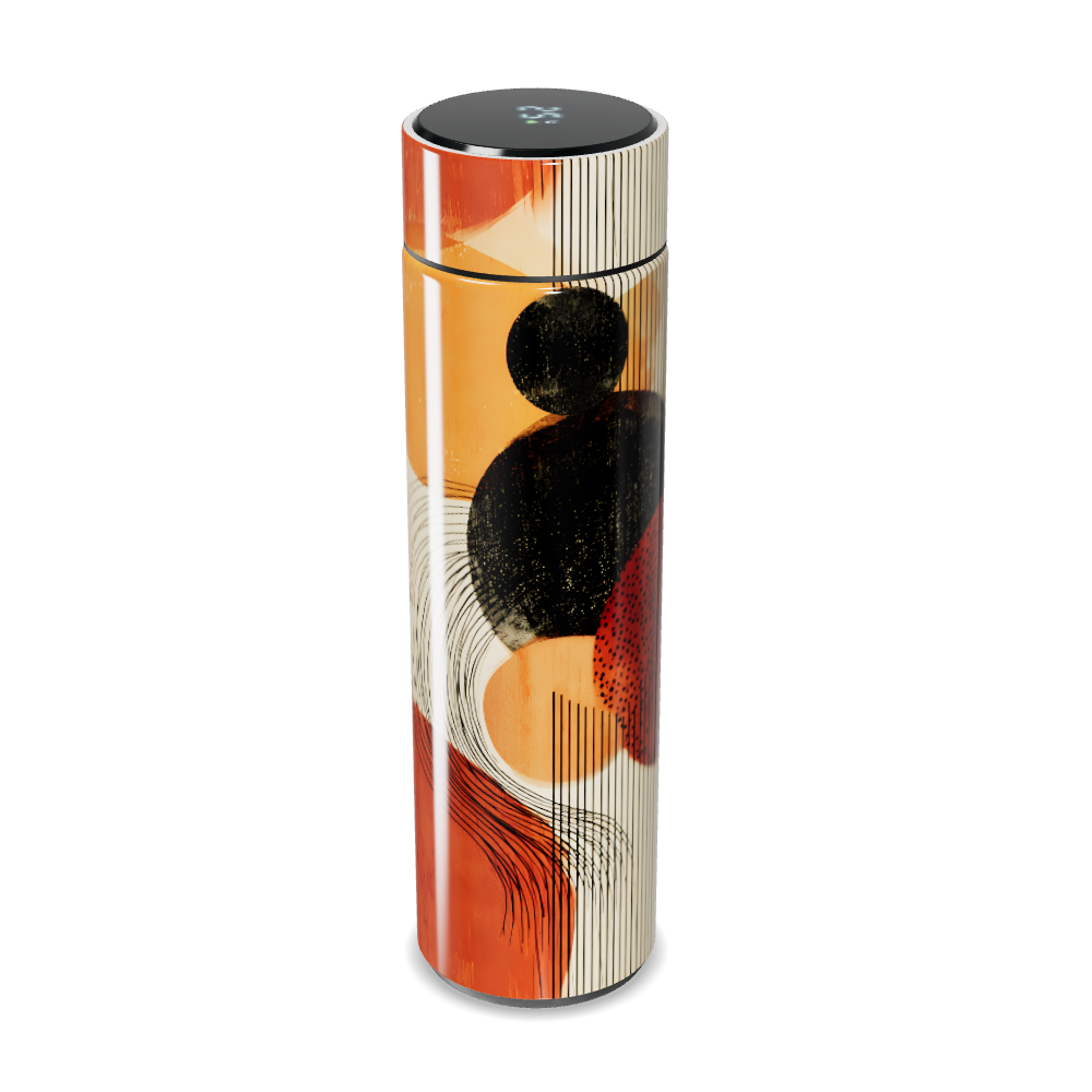 Garrafa Térmica Touch Estampa Abstrata Colorida