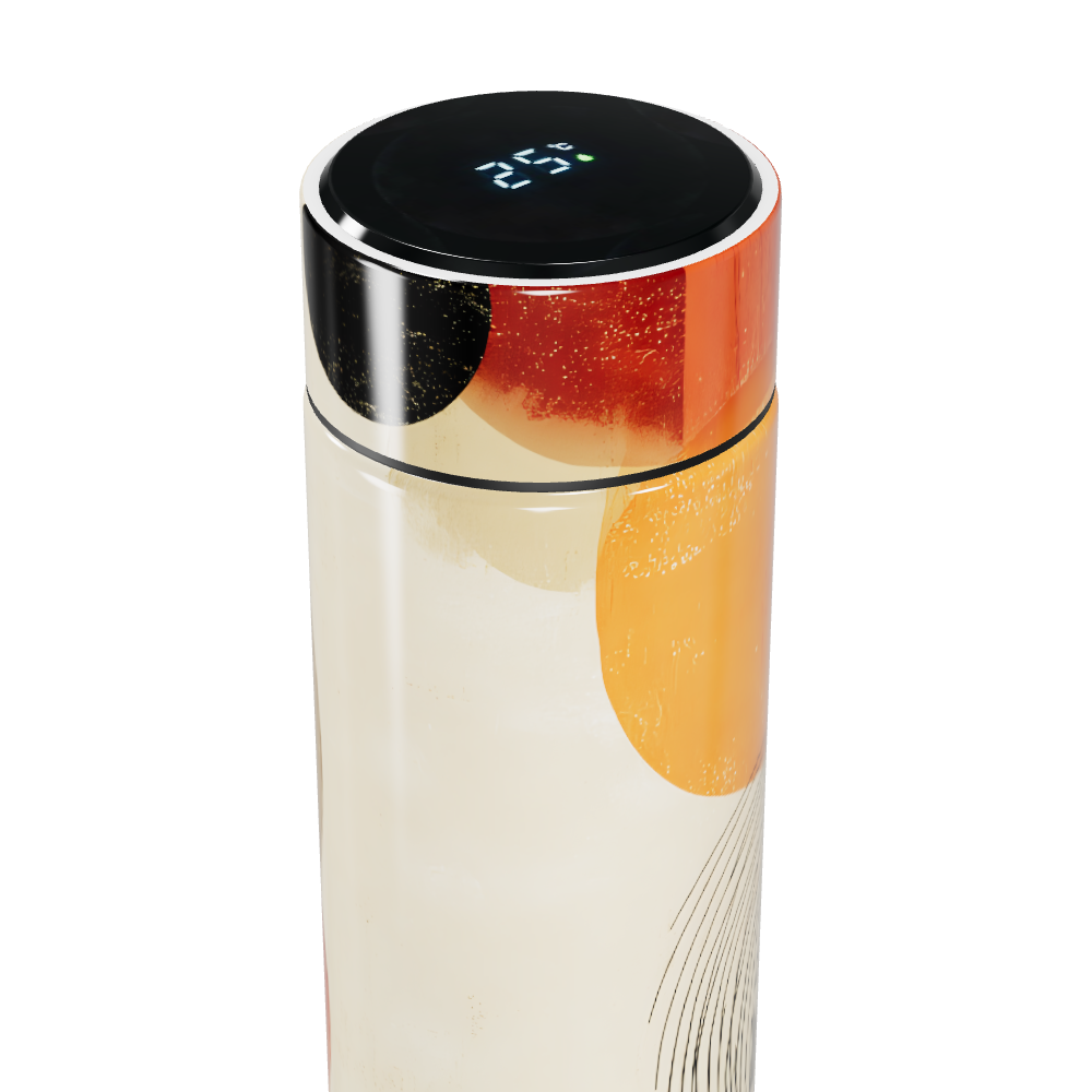 Garrafa Térmica Touch Estampa Abstrata Colorida