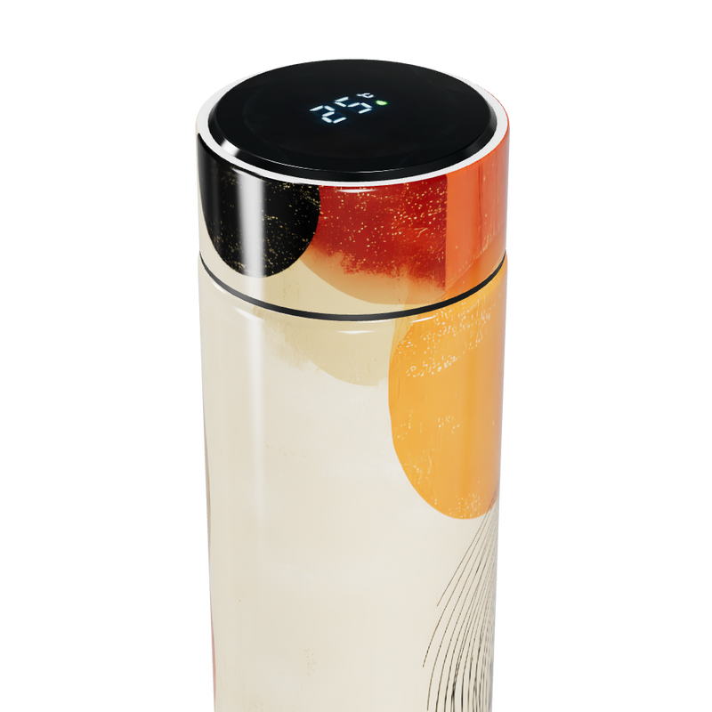 Garrafa Térmica Touch Estampa Abstrata Colorida