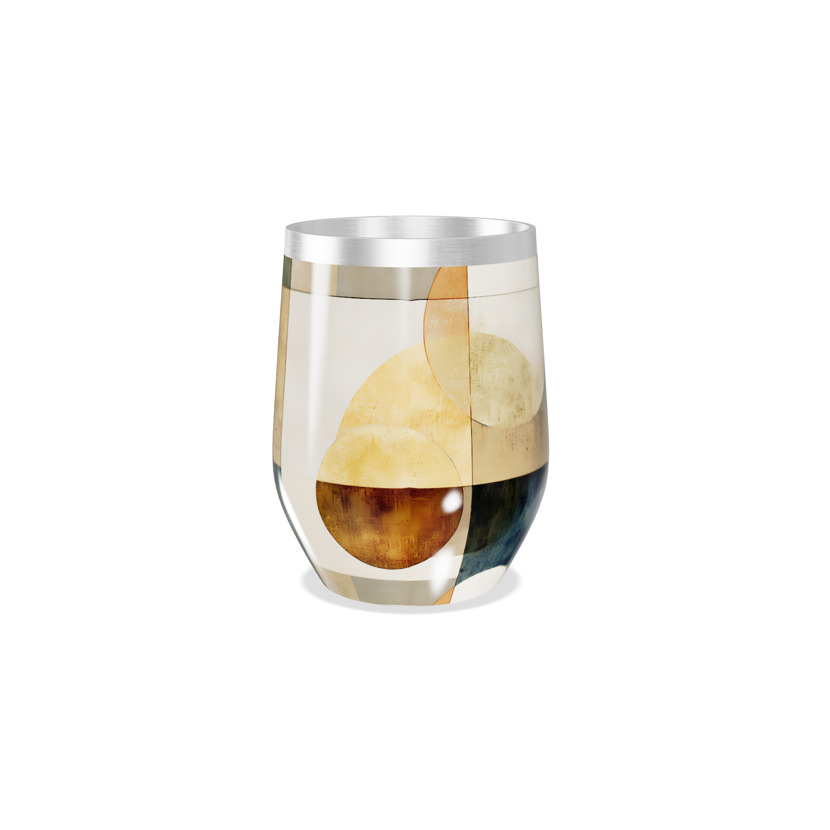 Copo Térmico Slim - Estampa Geométrica Colorida