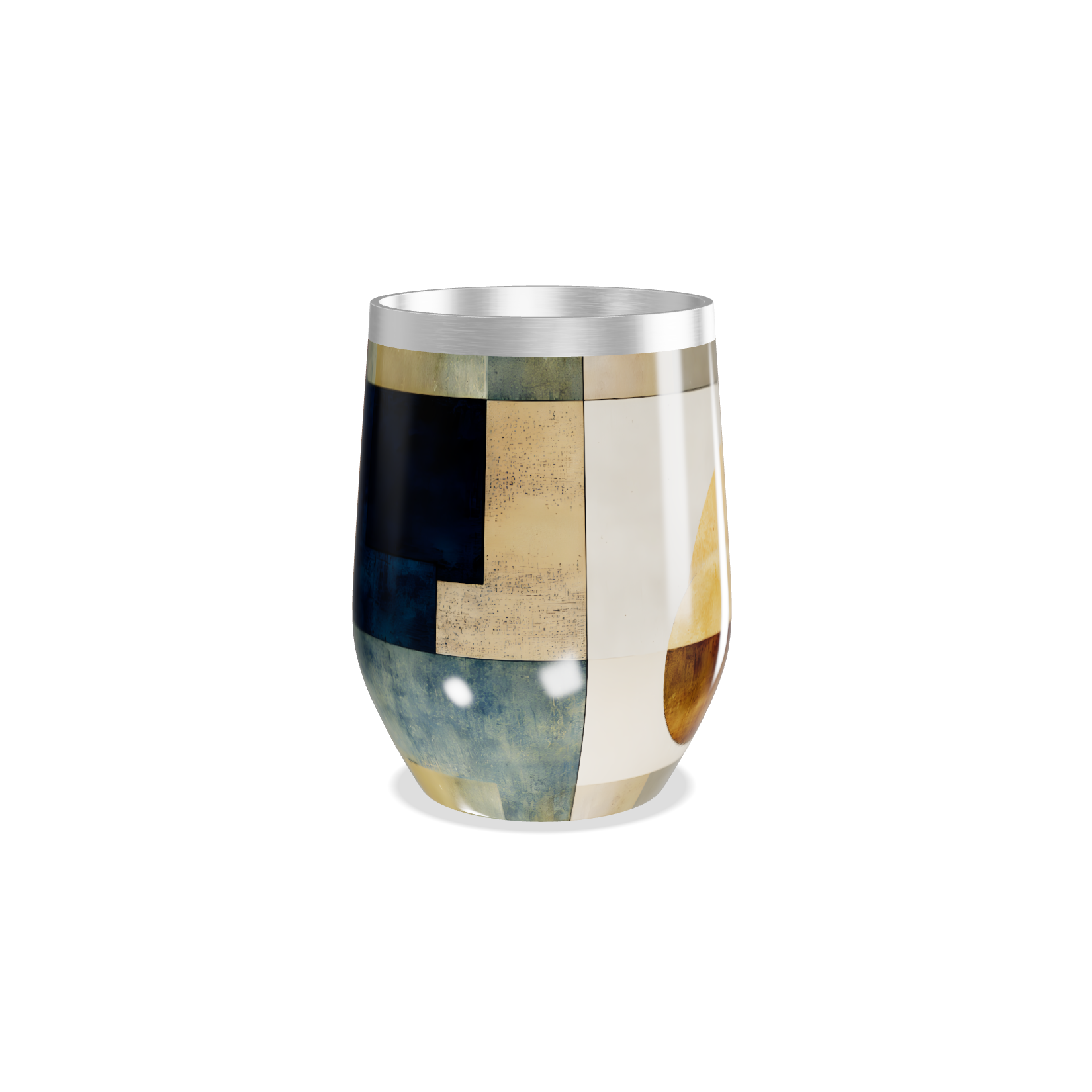 Copo Térmico Slim - Estampa Geométrica Colorida