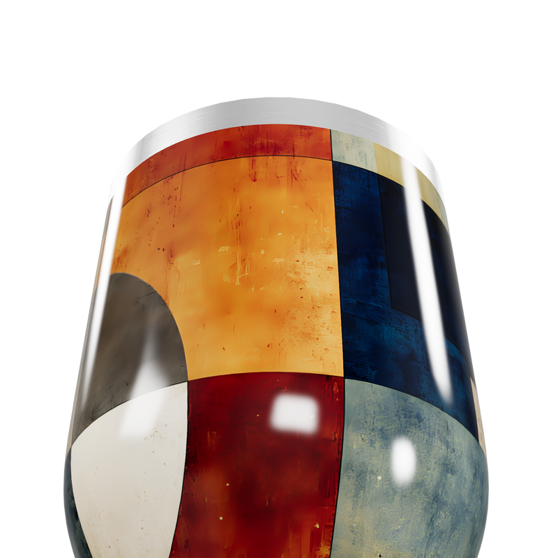 Copo Térmico Slim - Estampa Geométrica Colorida