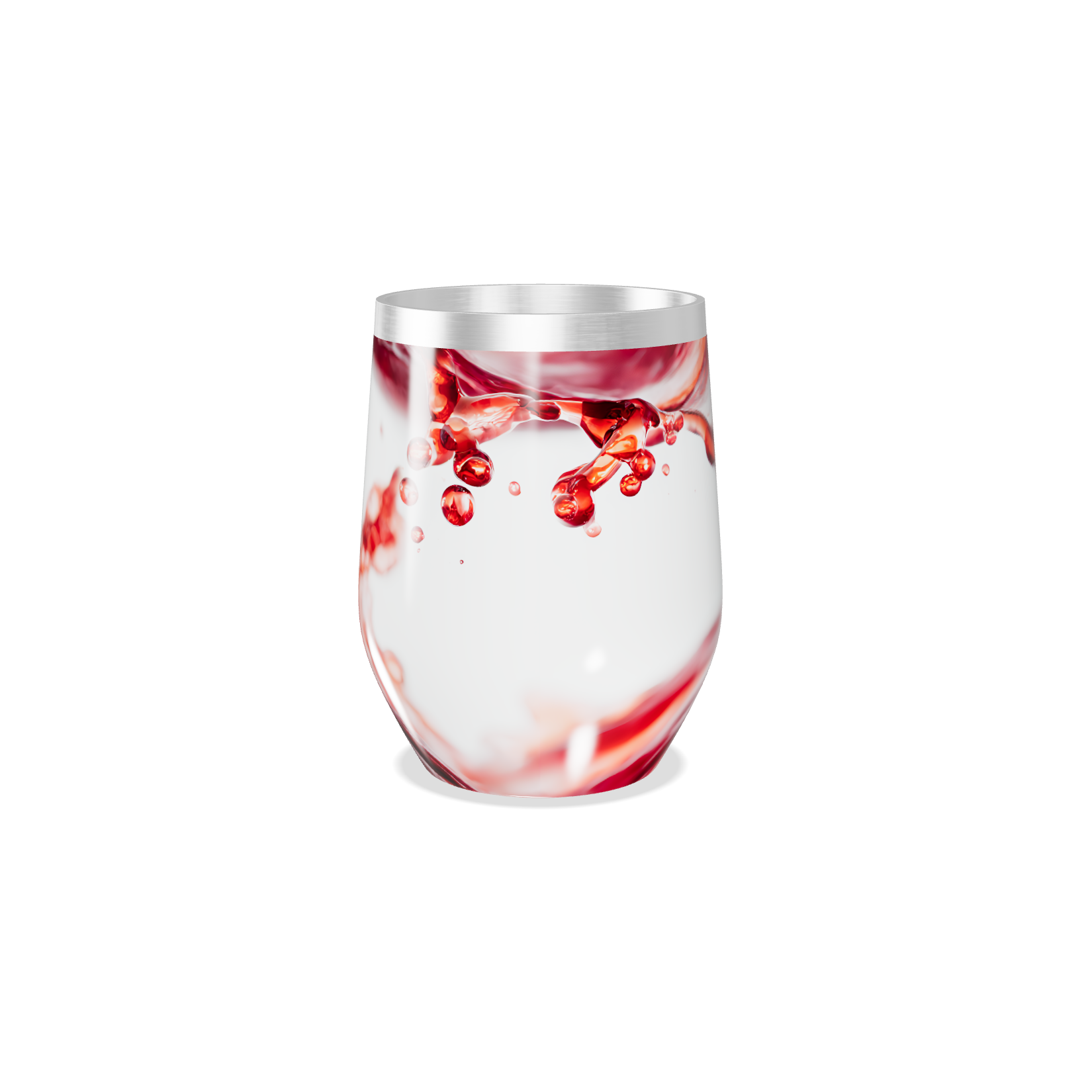 Copo Térmico Slim - Branco Estampa Splash