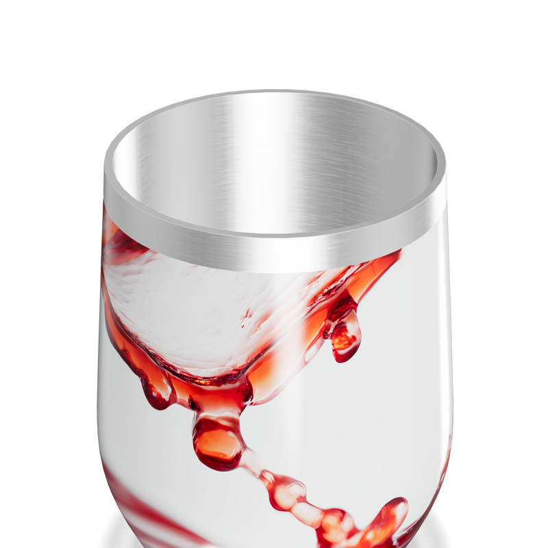 Copo Térmico Slim - Branco Estampa Splash