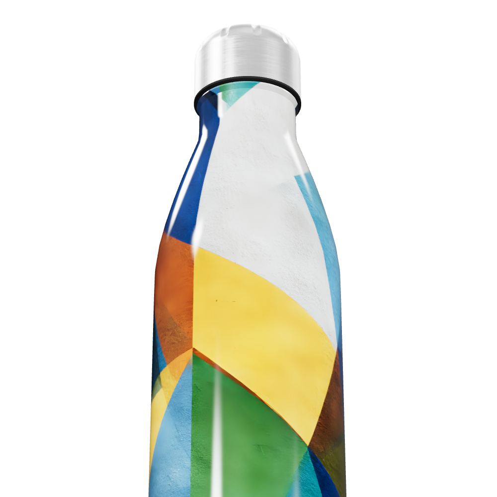 Garrafa Inox Colorida Estampada 500ml
