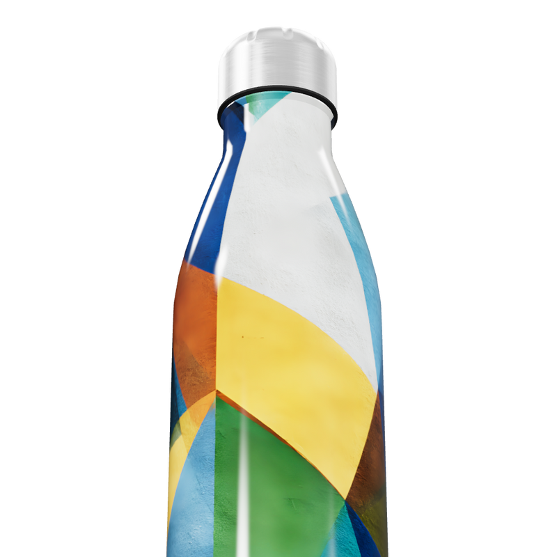 Garrafa Inox Colorida Estampada 500ml