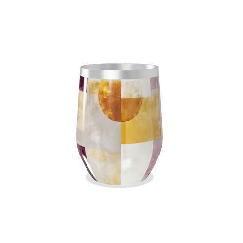 Copo Térmico Slim - Colorido Geométrico Aço