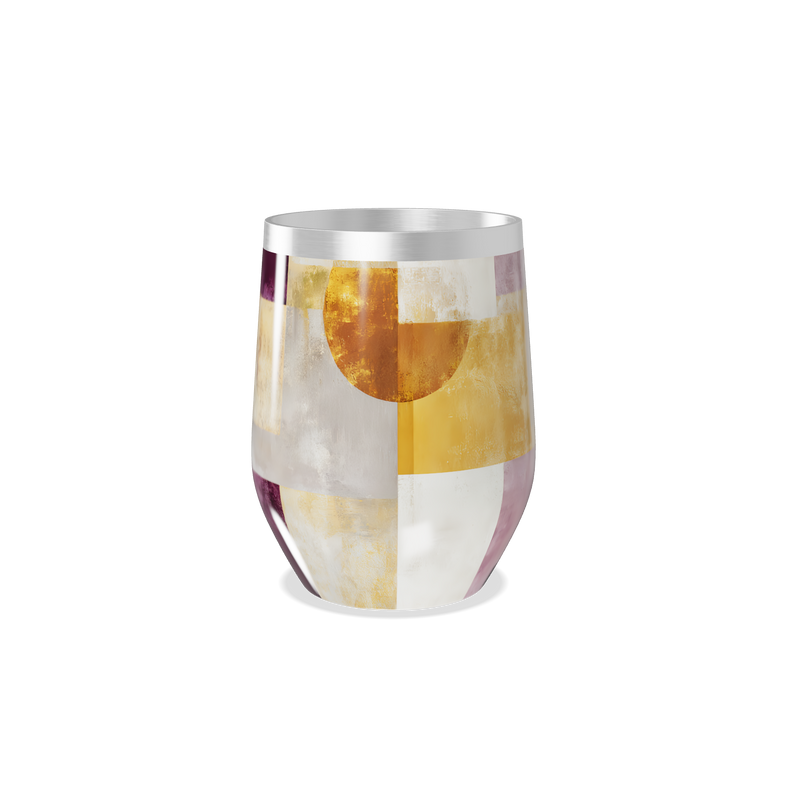 Copo Térmico Slim - Colorido Geométrico Aço