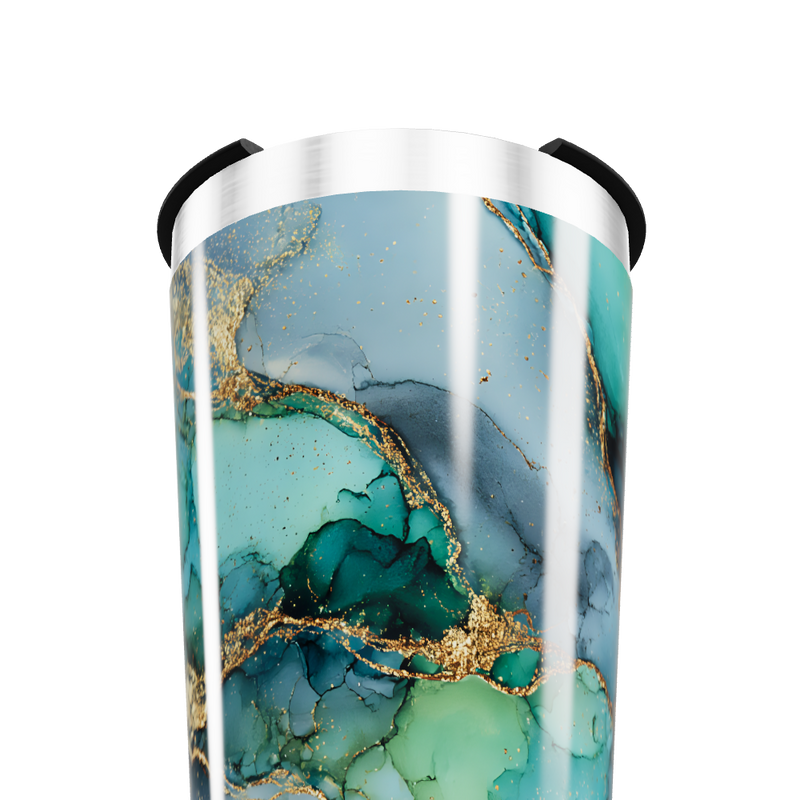 Copo Térmico - Mármore Verde Azulado