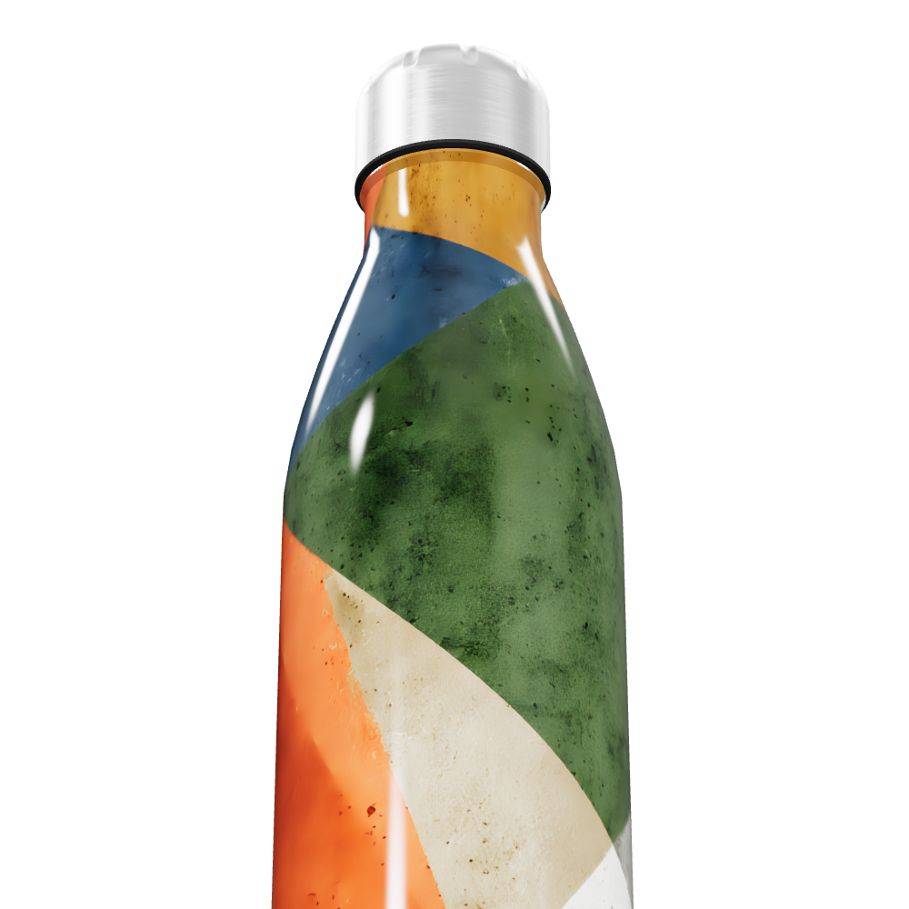 Garrafa Inox - Cores Geométricas