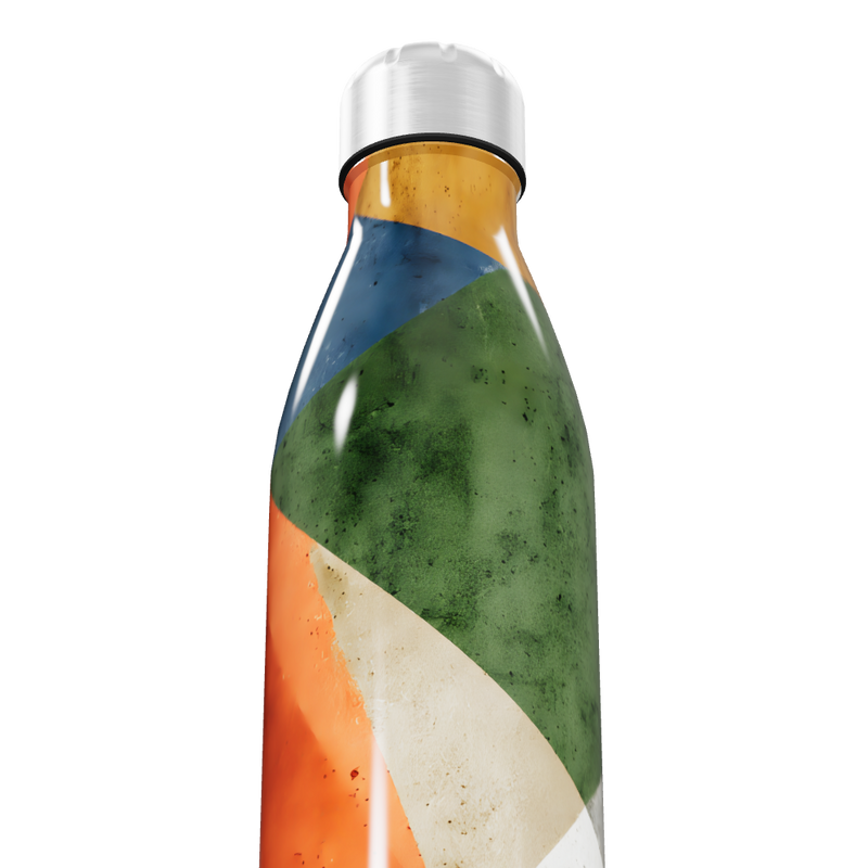 Garrafa Inox - Cores Geométricas