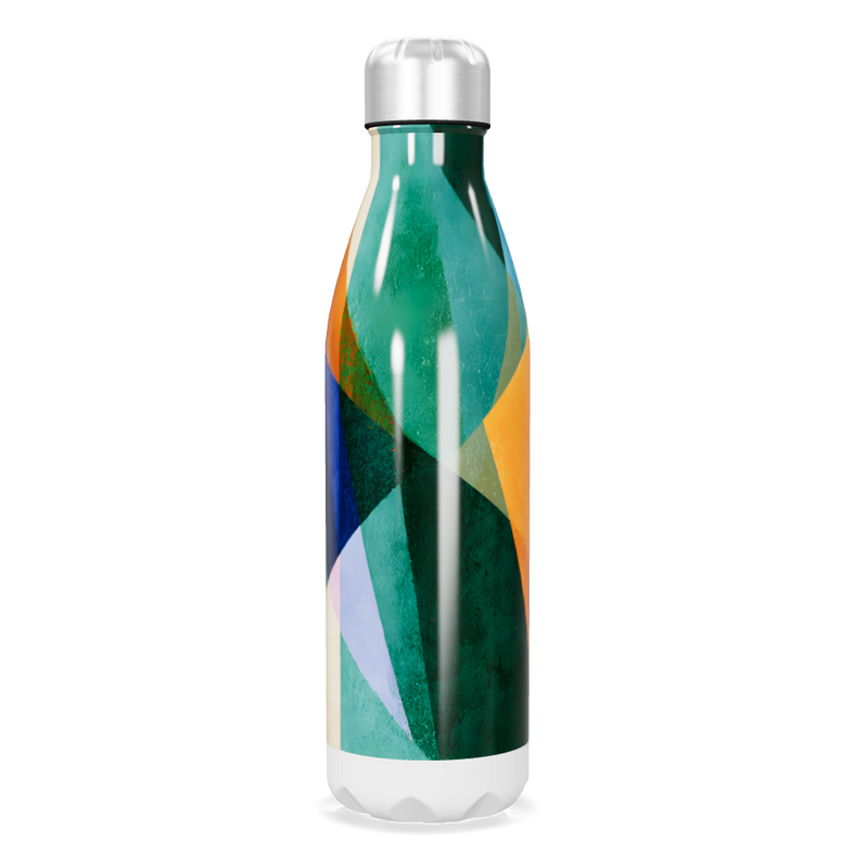 Garrafa Inox - Estampada Geométrica Colorida
