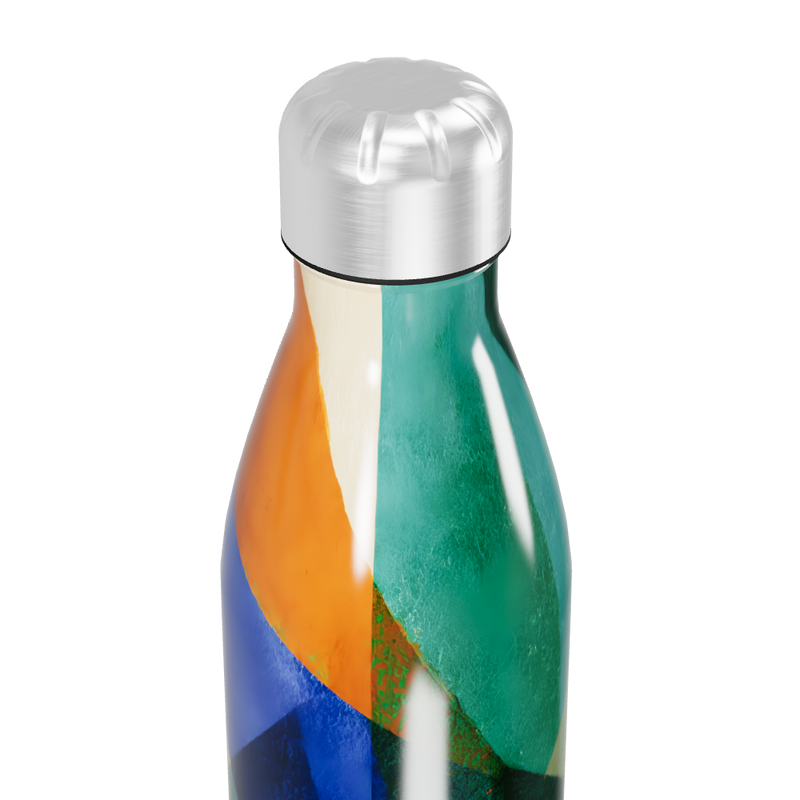 Garrafa Inox - Estampada Geométrica Colorida