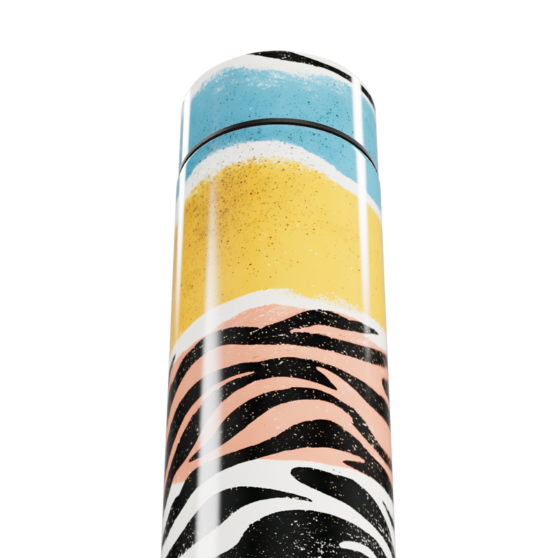 Garrafa Térmica Touch Estampa Colorida Zebrada