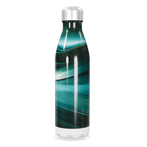 Garrafa Inox Verde - Pintura Abstrata