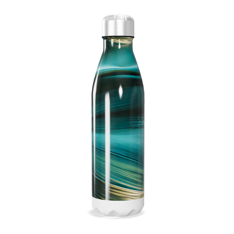 Garrafa Inox Verde - Pintura Abstrata