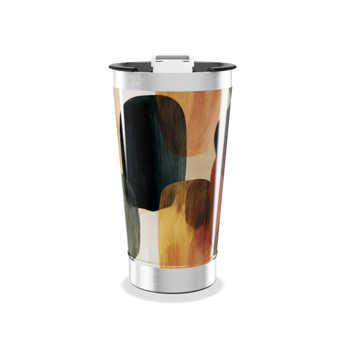 Copo Térmico - Estampa Abstrata Colorida