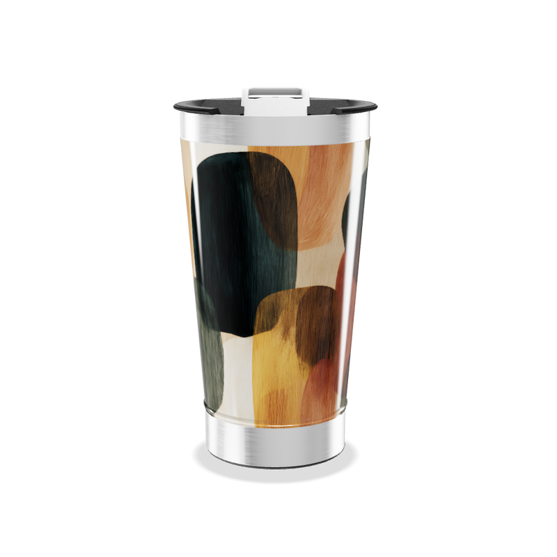 Copo Térmico - Estampa Abstrata Colorida