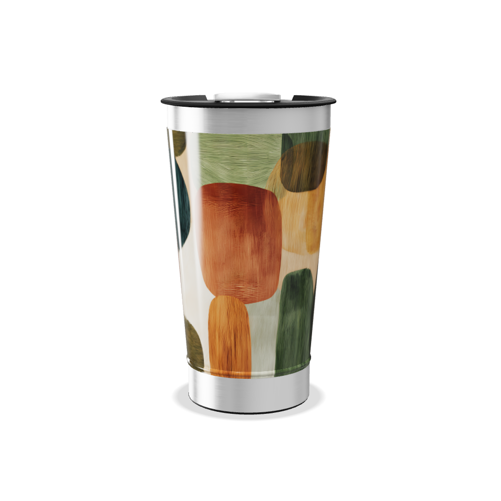 Copo Térmico - Estampa Abstrata Colorida