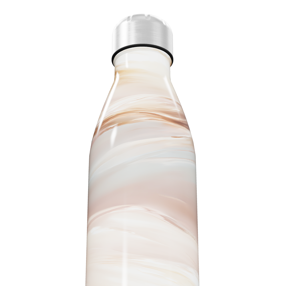 Garrafa Inox - Estampa Mármore Bege