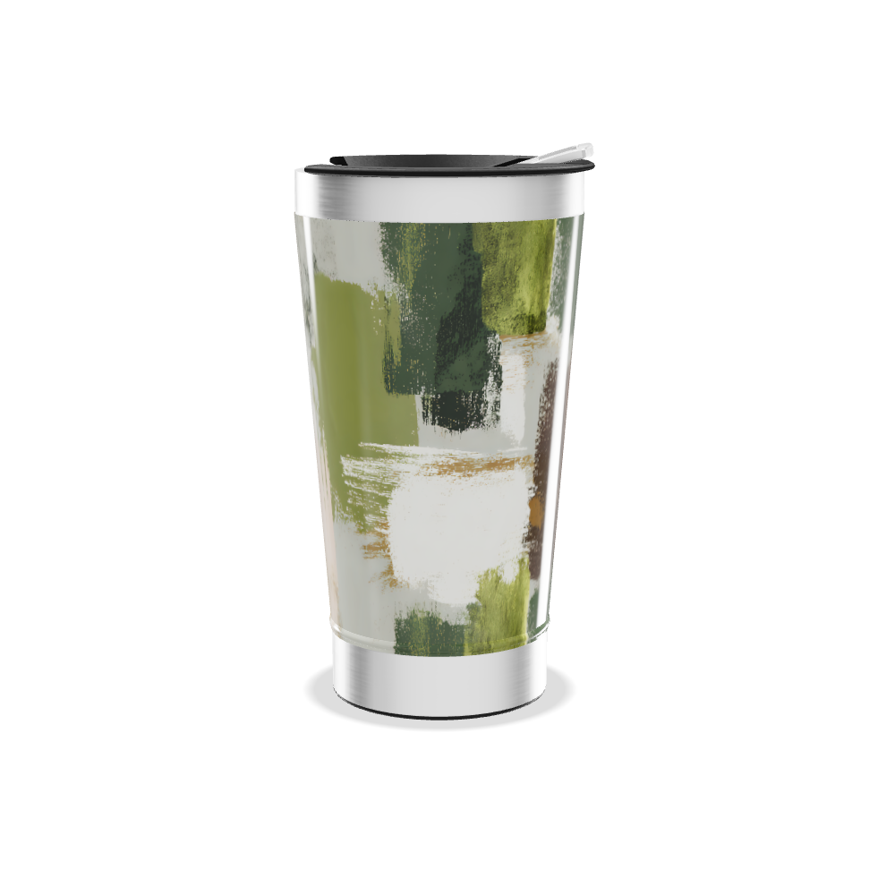 Copo Térmico - Estampa Abstrata Colorida