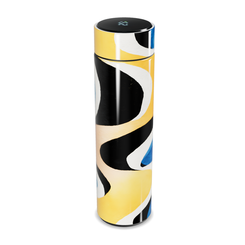 Garrafa Térmica Touch - Estampa Azul e Amarela