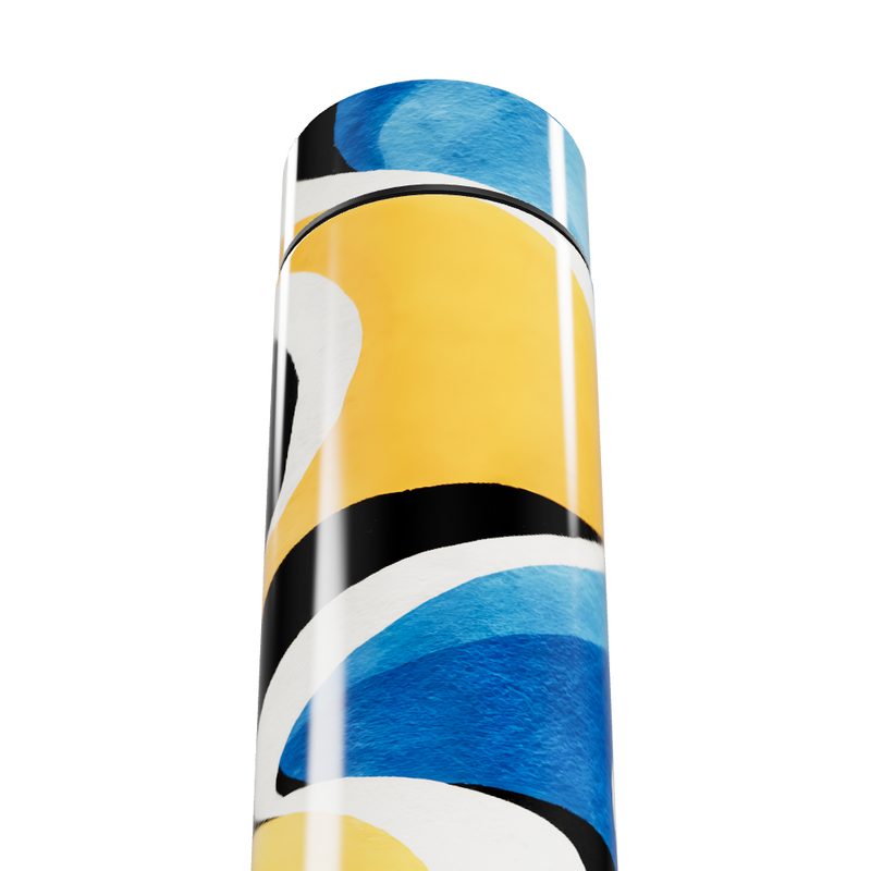 Garrafa Térmica Touch - Estampa Azul e Amarela