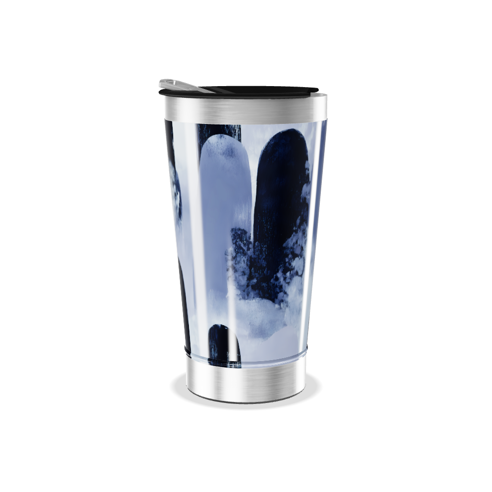 Copo Térmico - Azul Abstrato Inox